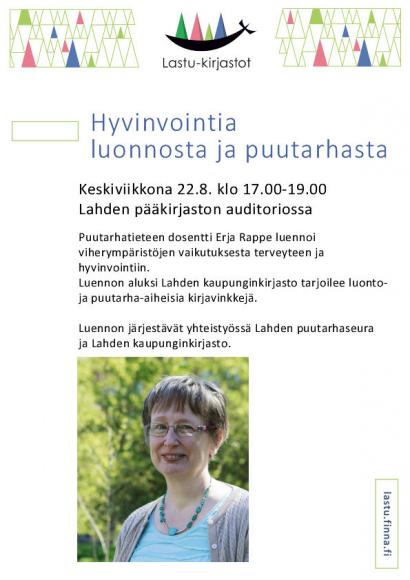 Erja Rappe luento